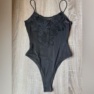 Topshop Lace Appliqué Bodysuit